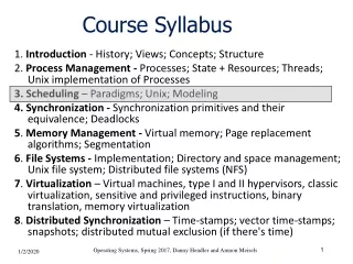 Course Syllabus