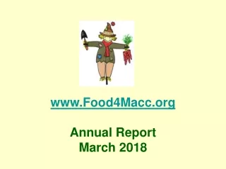 Food 4 Macc Annual Report  March 2018