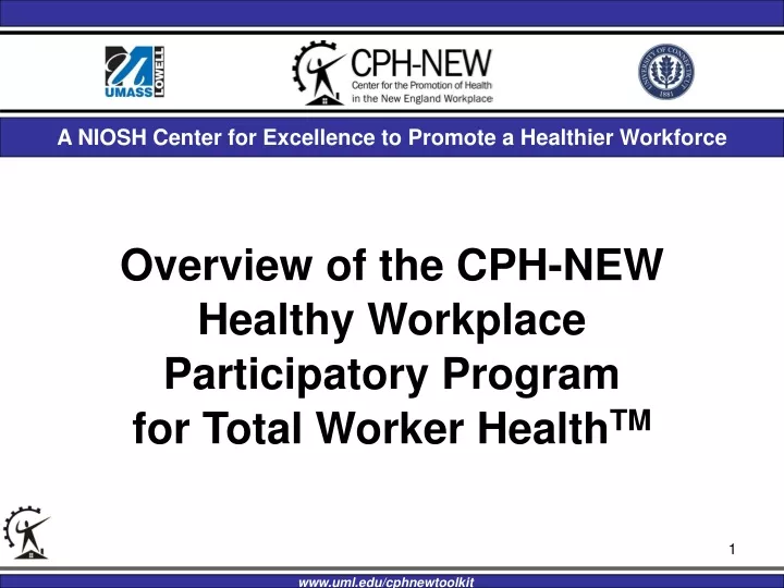 a niosh center for excellence to promote