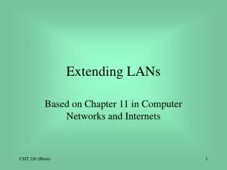 Extending LANs