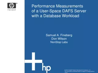 Performance Measurements of a User-Space DAFS Server with a Database Workload