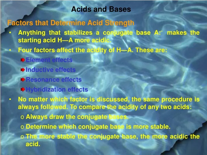 acids and bases