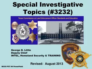 Special Investigative Topics (#3232)