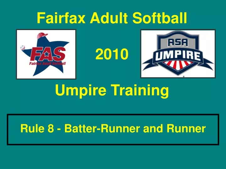 fairfax adult softball 2010 umpire training
