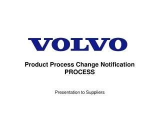 Product Process Change Notification  PROCESS