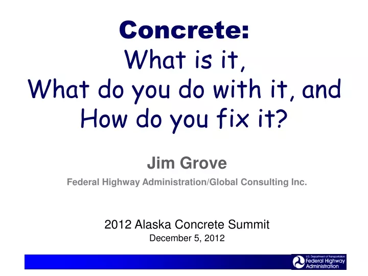 concrete what is it what do you do with it and how do you fix it