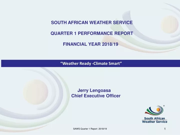 south african weather service quarter