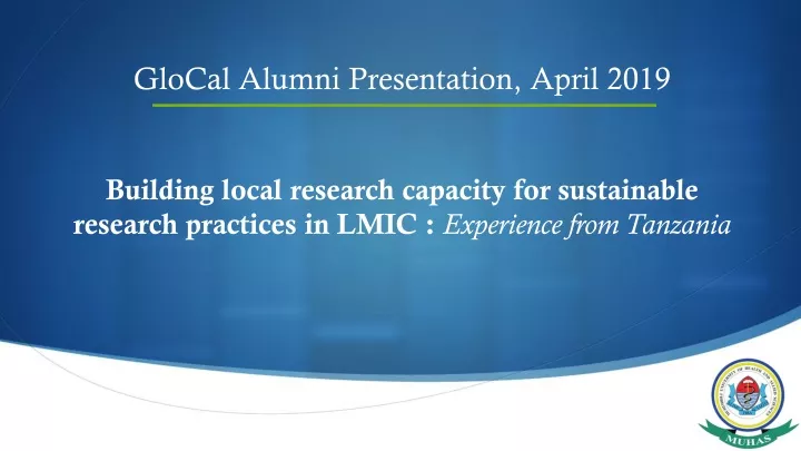 glocal alumni presentation april 2019 building