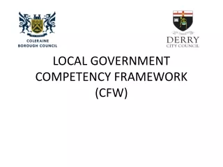 LOCAL GOVERNMENT COMPETENCY FRAMEWORK (CFW)