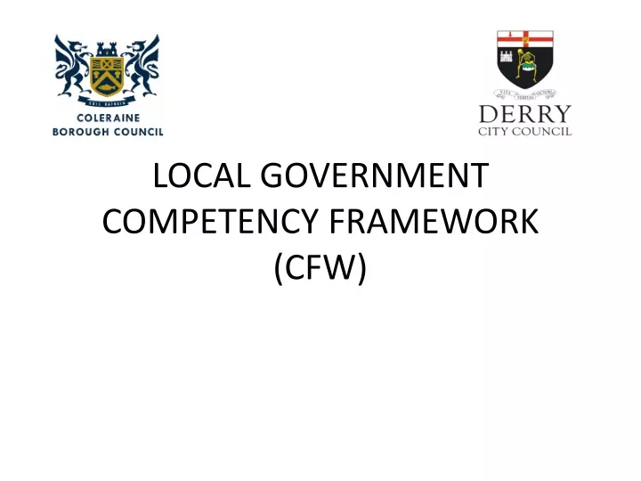 local government competency framework cfw