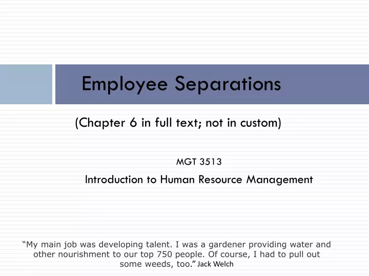 employee separations chapter 6 in full text not in custom