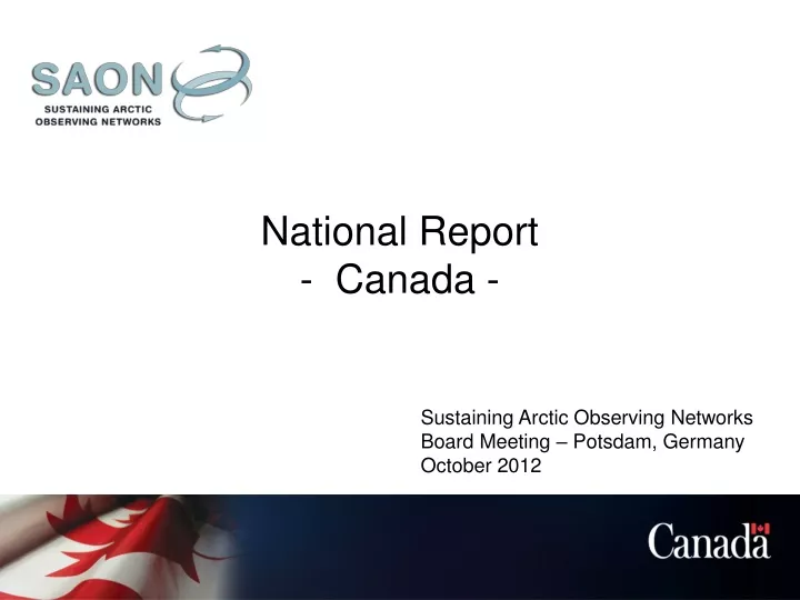 national report canada