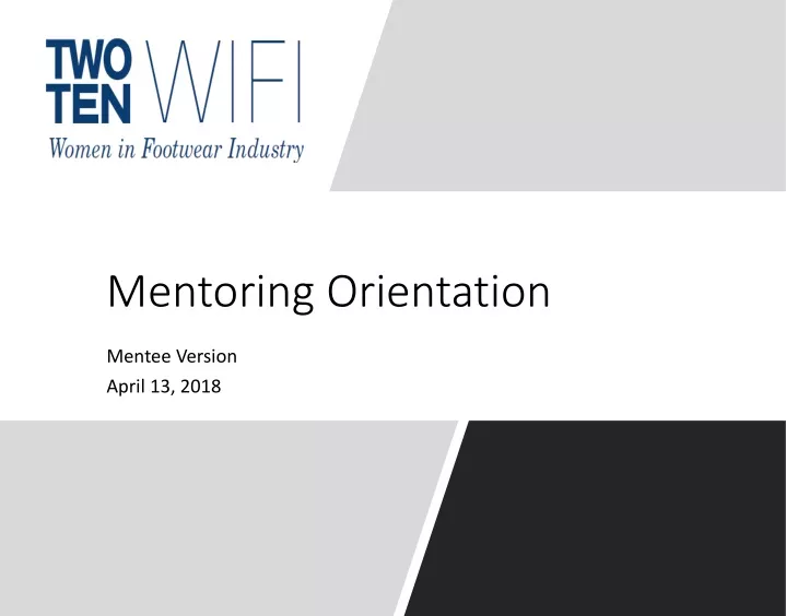 mentoring orientation