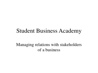 Student Business Academy