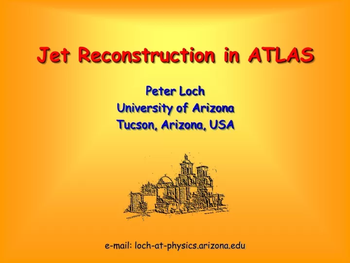 jet reconstruction in atlas