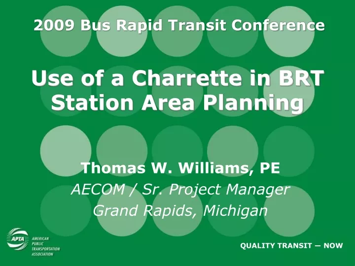 2009 bus rapid transit conference