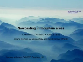 Nowcasting in mountain areas