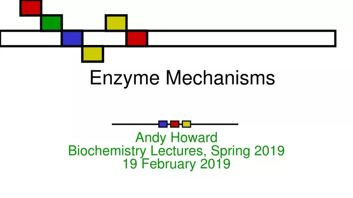 enzyme mechanisms