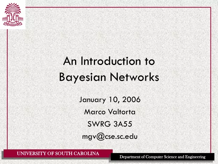 an introduction to bayesian networks