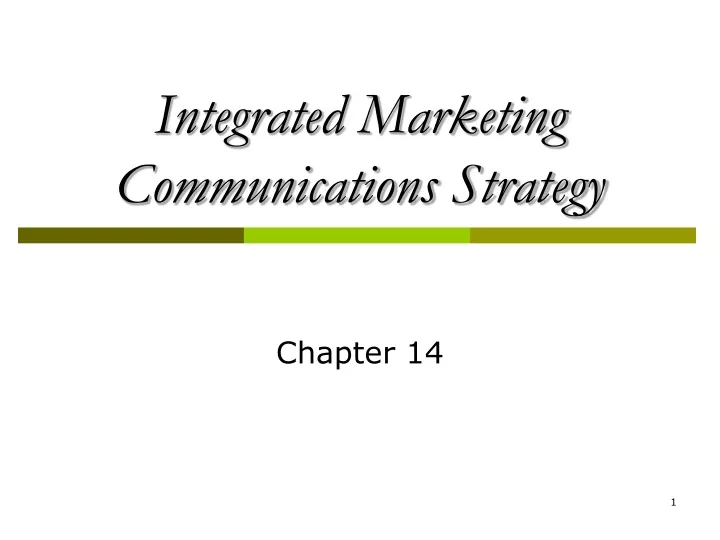 integrated marketing communications strategy
