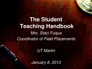 The Student  Teaching Handbook