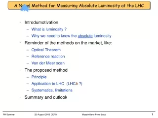 A Novel Method for Measuring Absolute Luminosity at the LHC