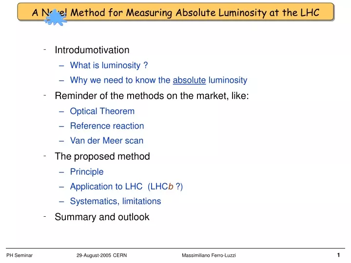 a novel method for measuring absolute luminosity at the lhc