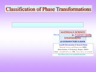 Classification of Phase Transformations