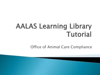 AALAS Learning  Library Tutorial