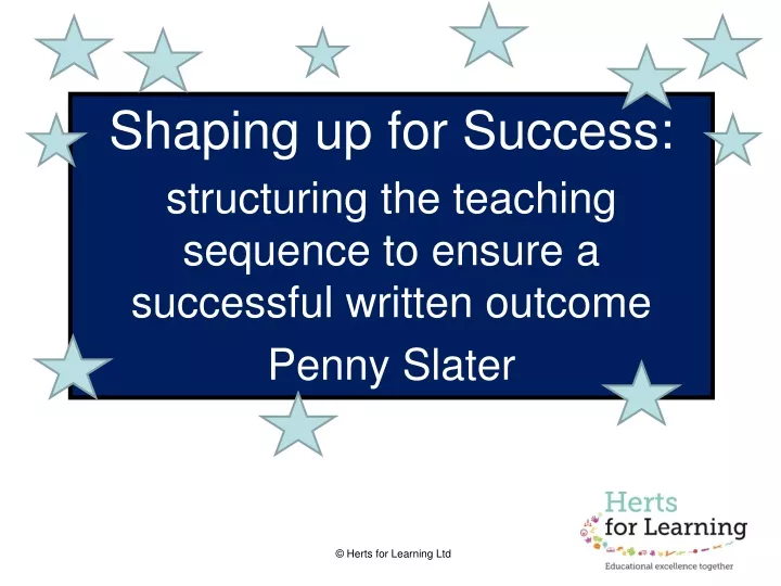 shaping up for success structuring the teaching