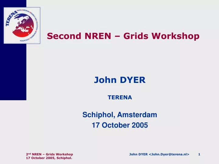 second nren grids workshop