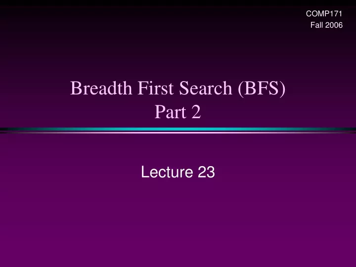 breadth first search bfs part 2