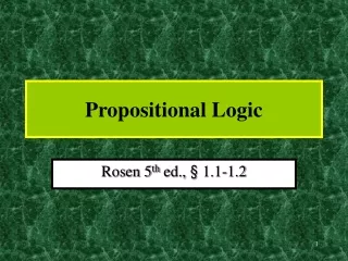 Propositional Logic