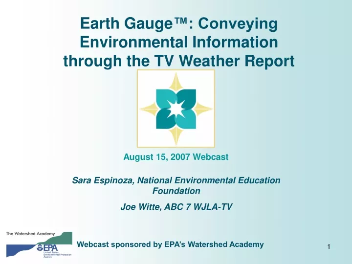 earth gauge conveying environmental information