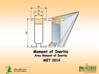 Moment of Inertia Area Moment of Inertia MET 2214