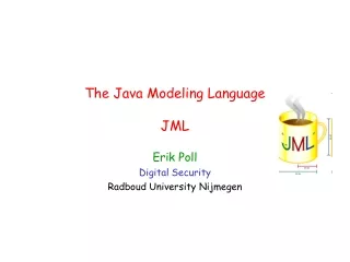 The Java Modeling Language JML
