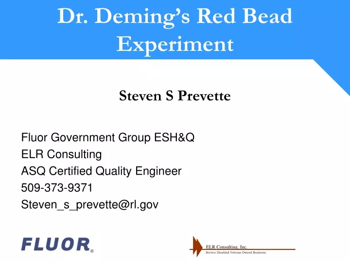 dr deming s red bead experiment
