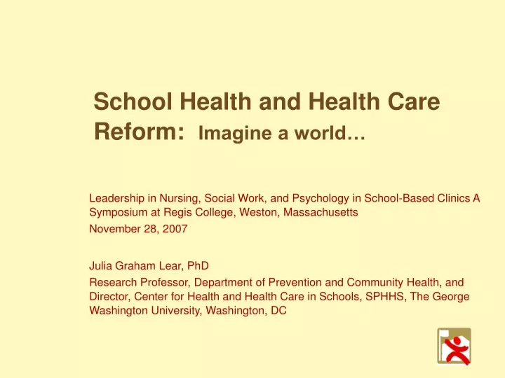 school health and health care reform imagine