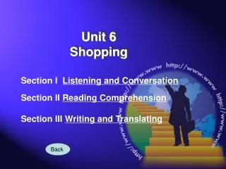 Section I   Listening and Conversation Section II  Reading Comprehension