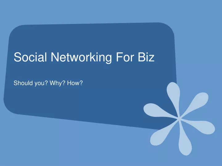 social networking for biz