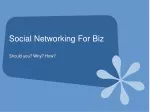 Social Networking For Biz