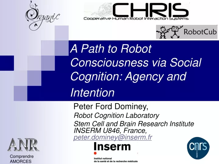 a path to robot consciousness via social cognition agency and intention