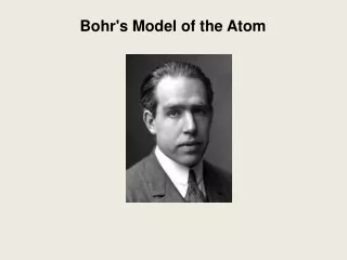 Bohr's Model of the Atom