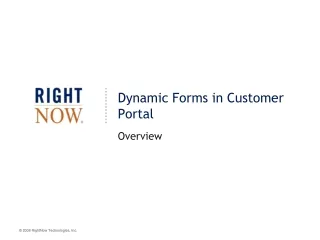 Dynamic Forms in Customer Portal
