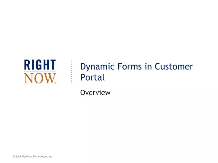 dynamic forms in customer portal
