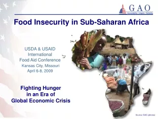 Food Insecurity in Sub-Saharan Africa