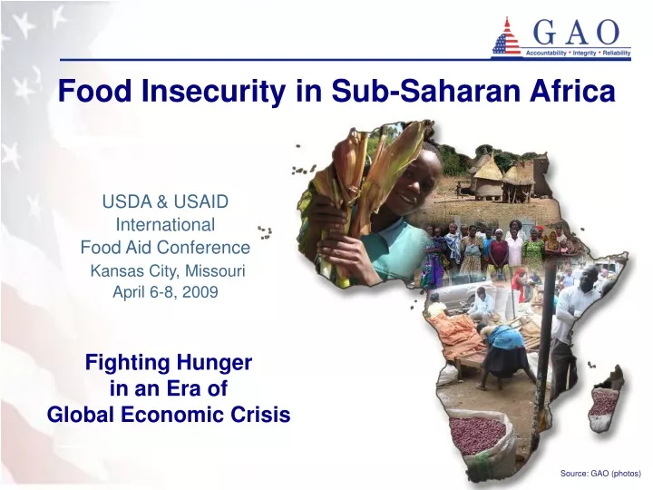 food insecurity in sub saharan africa