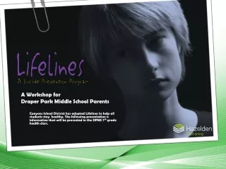 A Workshop for   Draper Park Middle School Parents