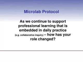 Microlab Protocol