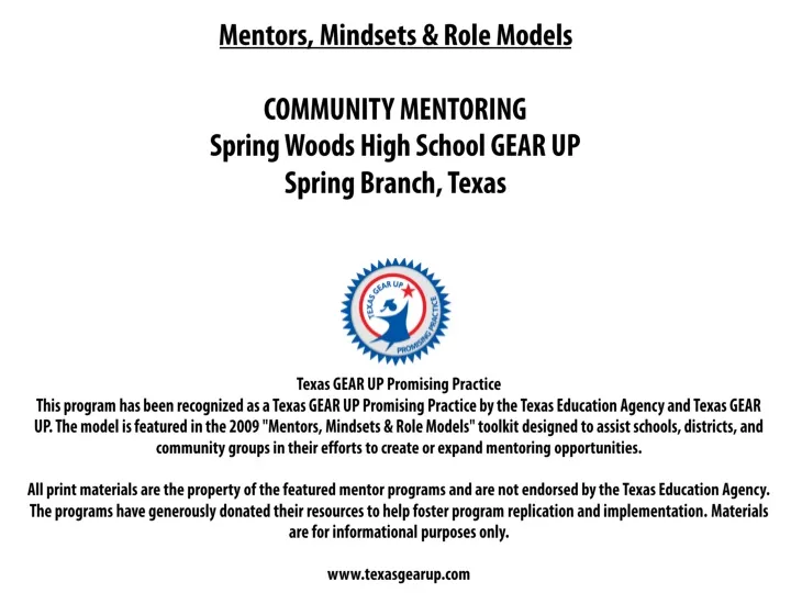 mentors mindsets role models community mentoring